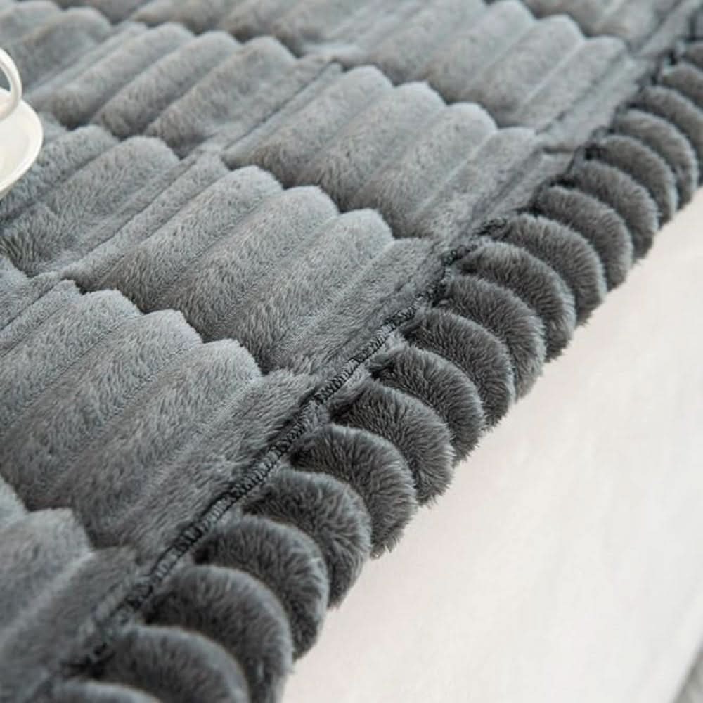 Sofa Couch Seat Cushion Cover with Plush Quilted Design and Non-Slip Backing Stretchable