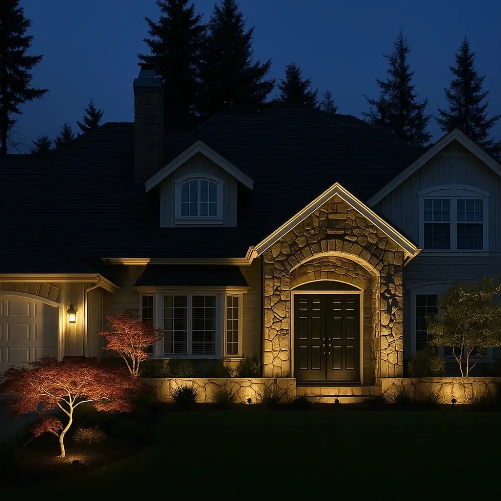 Solar Garden Lights Landscape Powered Spotlight Adjustable Rechargeable Outdoor