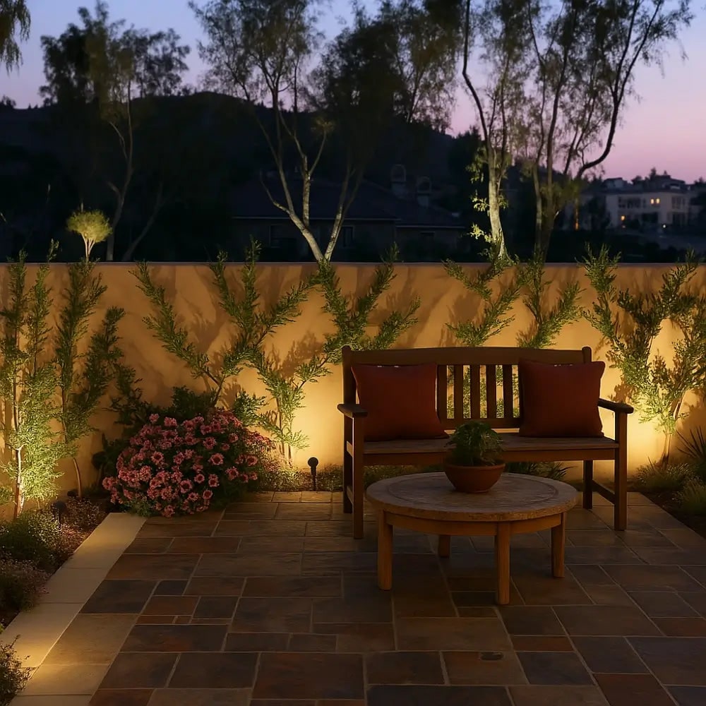 Solar Garden Lights Landscape Powered Spotlight Adjustable Rechargeable Outdoor