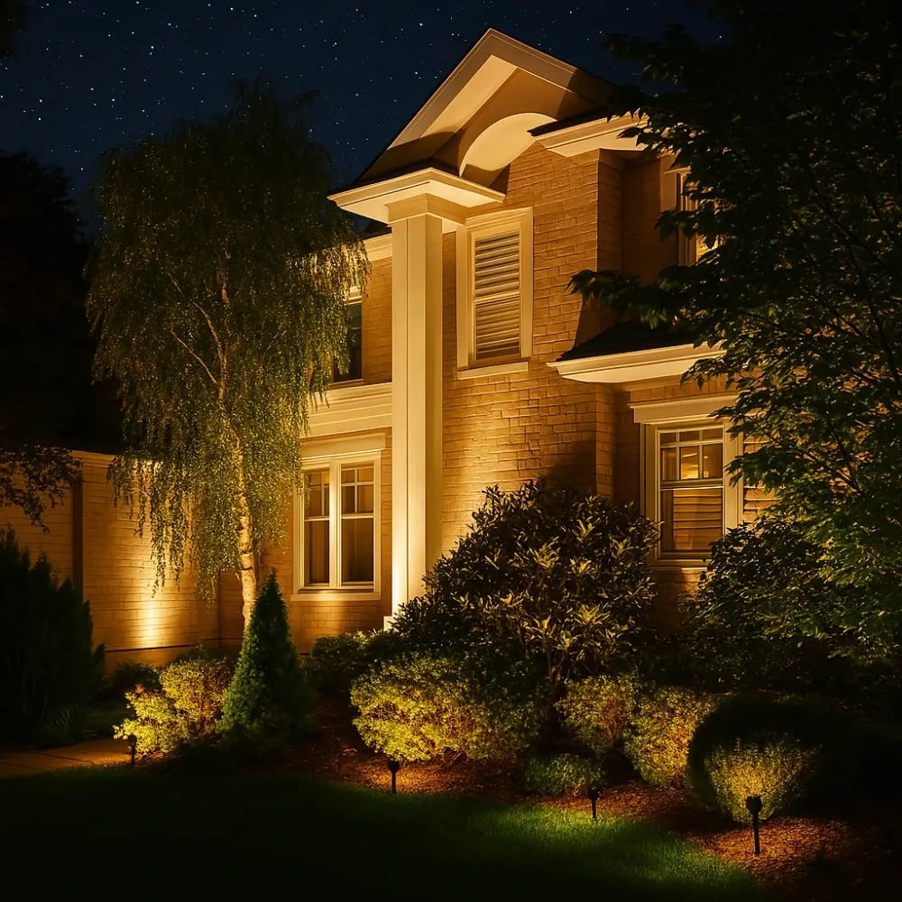 Solar Garden Lights Landscape Powered Spotlight Adjustable Rechargeable Outdoor