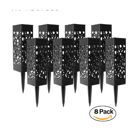 Solar Pathway Lights with Hollow Lattice Design for Garden Lawn and Landscape Outdoor Lighting
