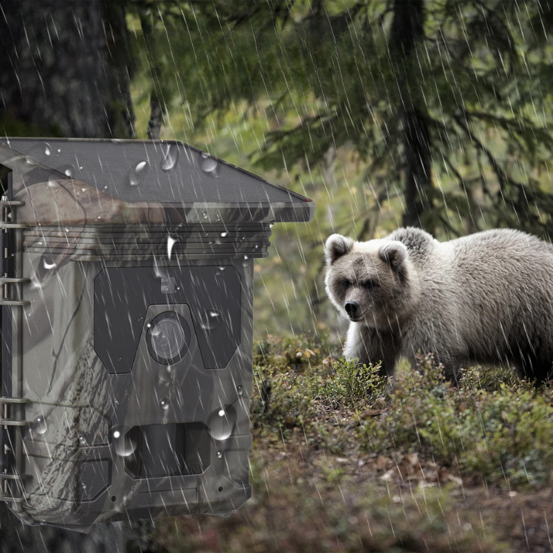 Solar Powered Cell Trail Camera with Night Vision Motion Sensor and Sd Card Slot