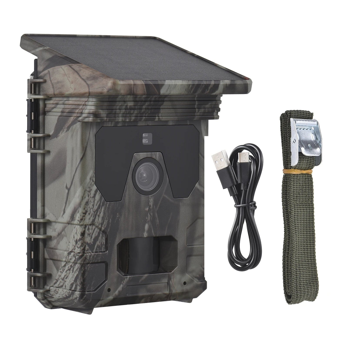 Solar Powered Cell Trail Camera with Night Vision Motion Sensor and Sd Card Slot