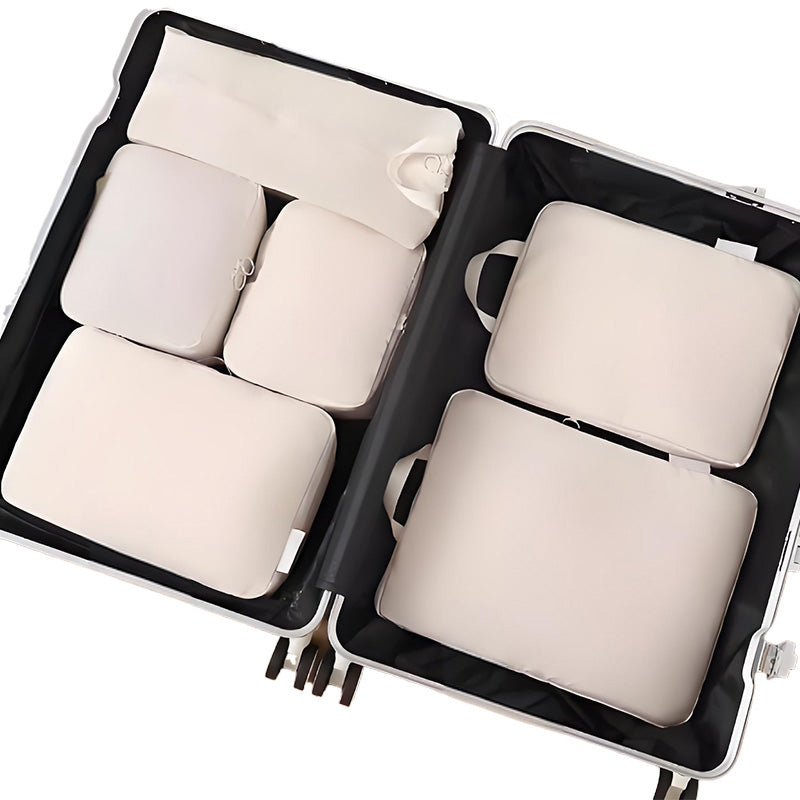 Travel Compression Packing Cubes Set – 6 Organizer Bags