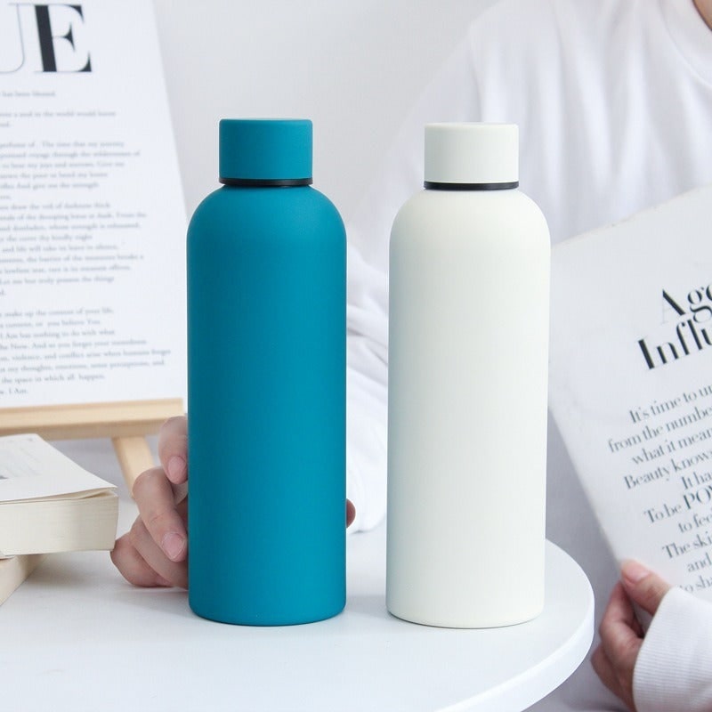 Stainless Steel Insulated Water Bottle Double-Walled Matte Finish Non-slip