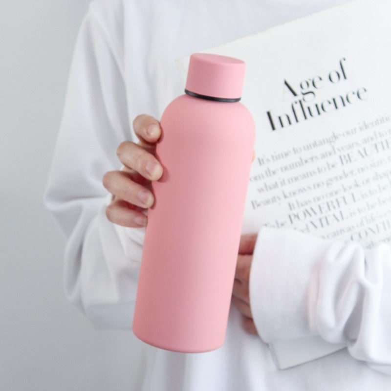 Stainless Steel Insulated Water Bottle Double-Walled Matte Finish Non-slip