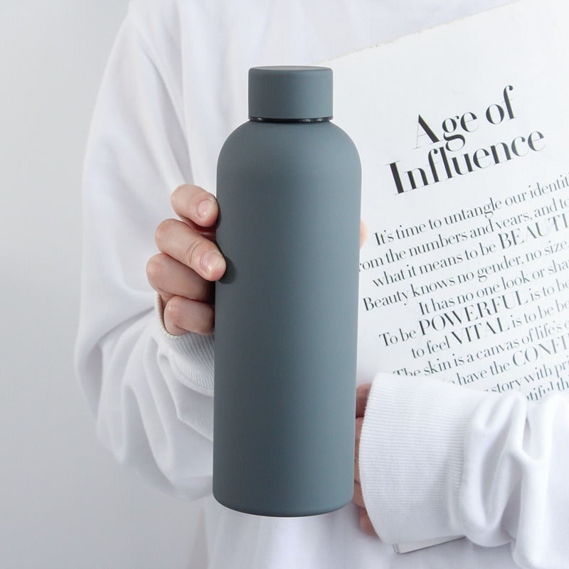 Stainless Steel Insulated Water Bottle Double-Walled Matte Finish Non-slip