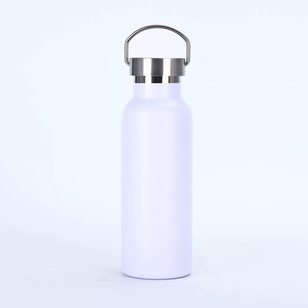 Stainless Steel Vacuum Insulated Water Bottle with Double Wall and Metal Loop Handle