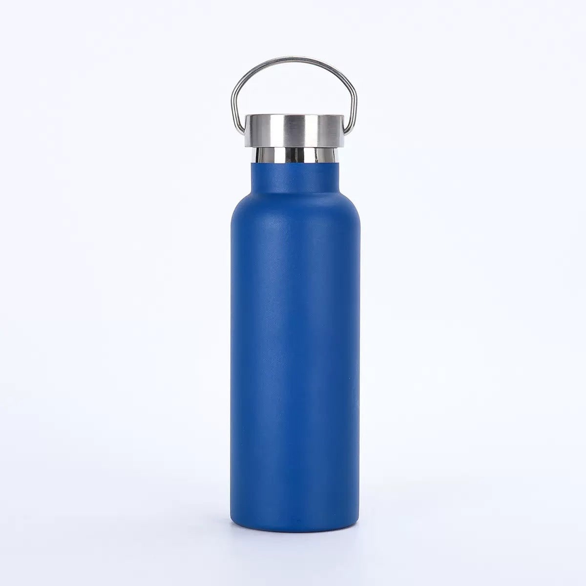 Stainless Steel Vacuum Insulated Water Bottle with Double Wall and Metal Loop Handle