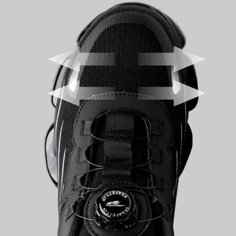 Steel Toe Shoes Lightweight Sneakers Breathable Mesh Slip Resistant Athletic