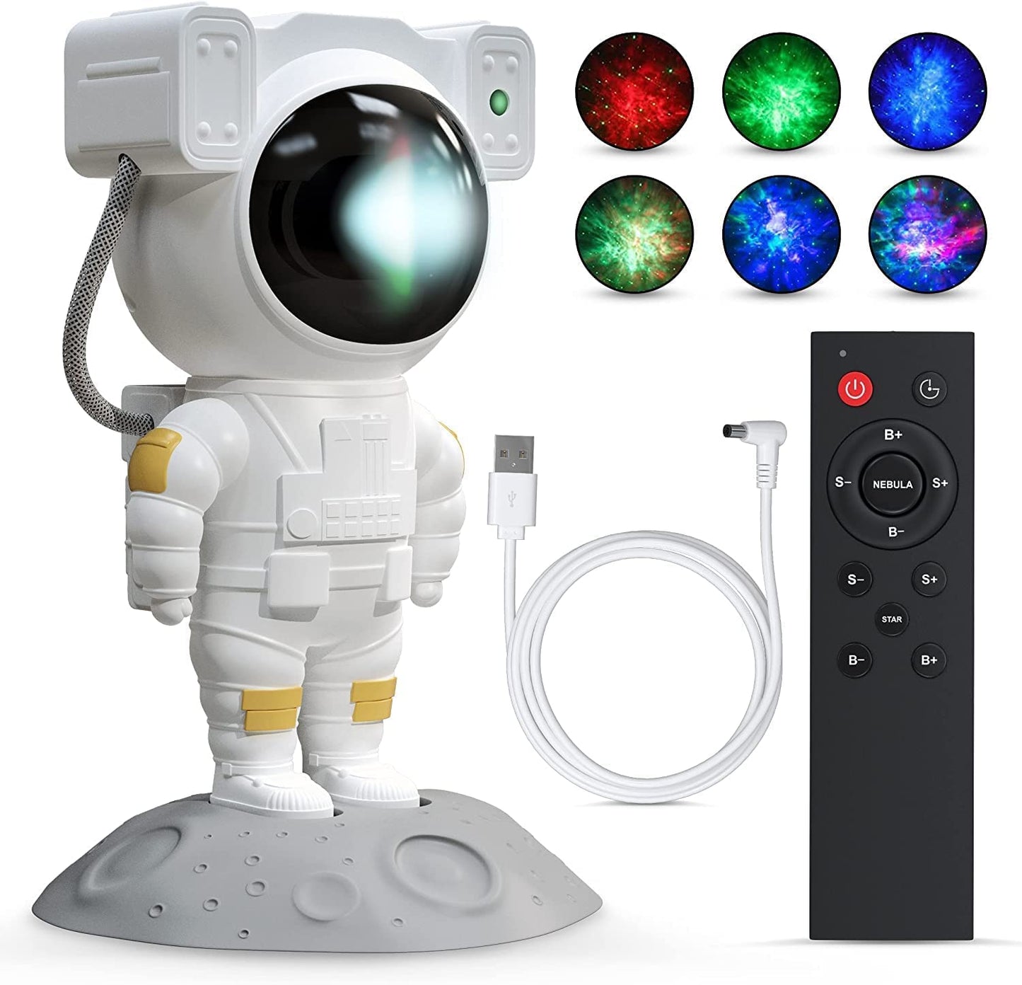 Starry Night Astronaut Projector | 360° Galaxy Light for Bedrooms