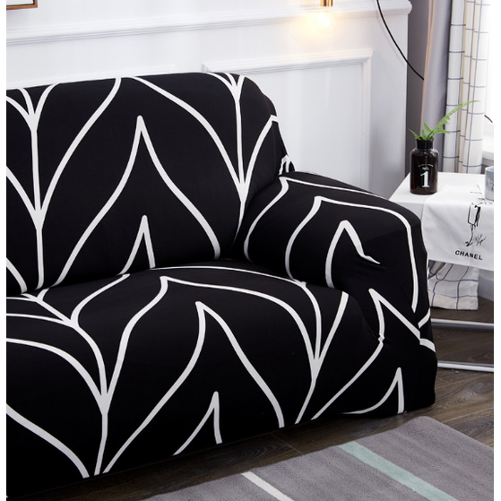 Stretch Sofa Cover with Elastic Slipcover and Matching Pillowcases for Pet Protection Protector