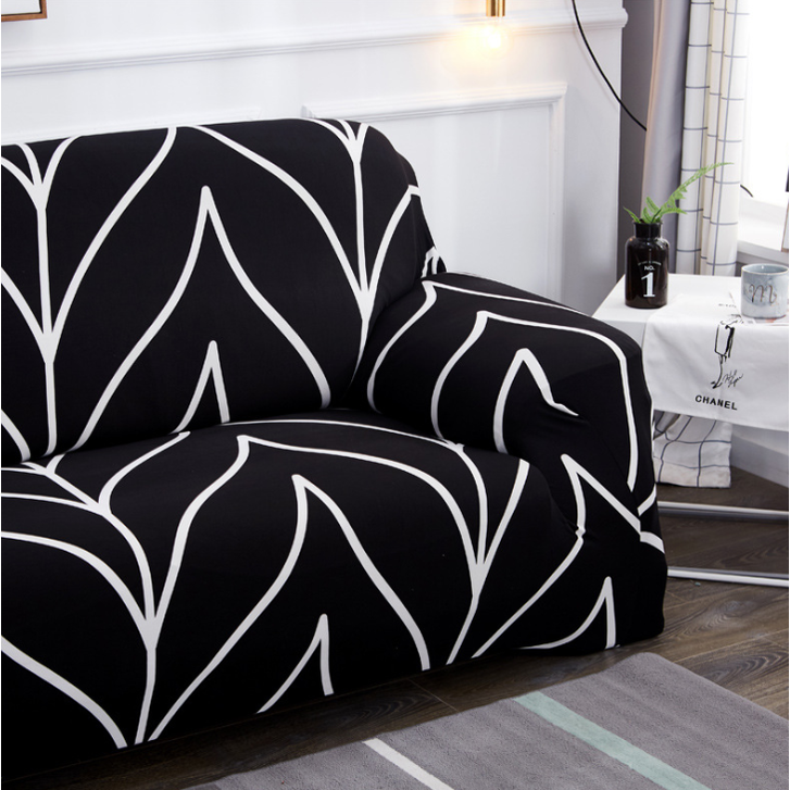Stretch Sofa Cover with Elastic Slipcover and Matching Pillowcases for Pet Protection Protector