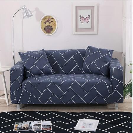 Stretch Sofa Cover with Elastic Slipcover and Matching Pillowcases for Pet Protection Protector