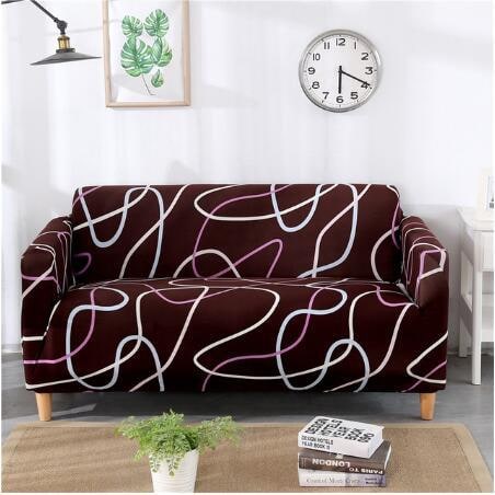 Stretch Sofa Cover with Elastic Slipcover and Matching Pillowcases for Pet Protection Protector