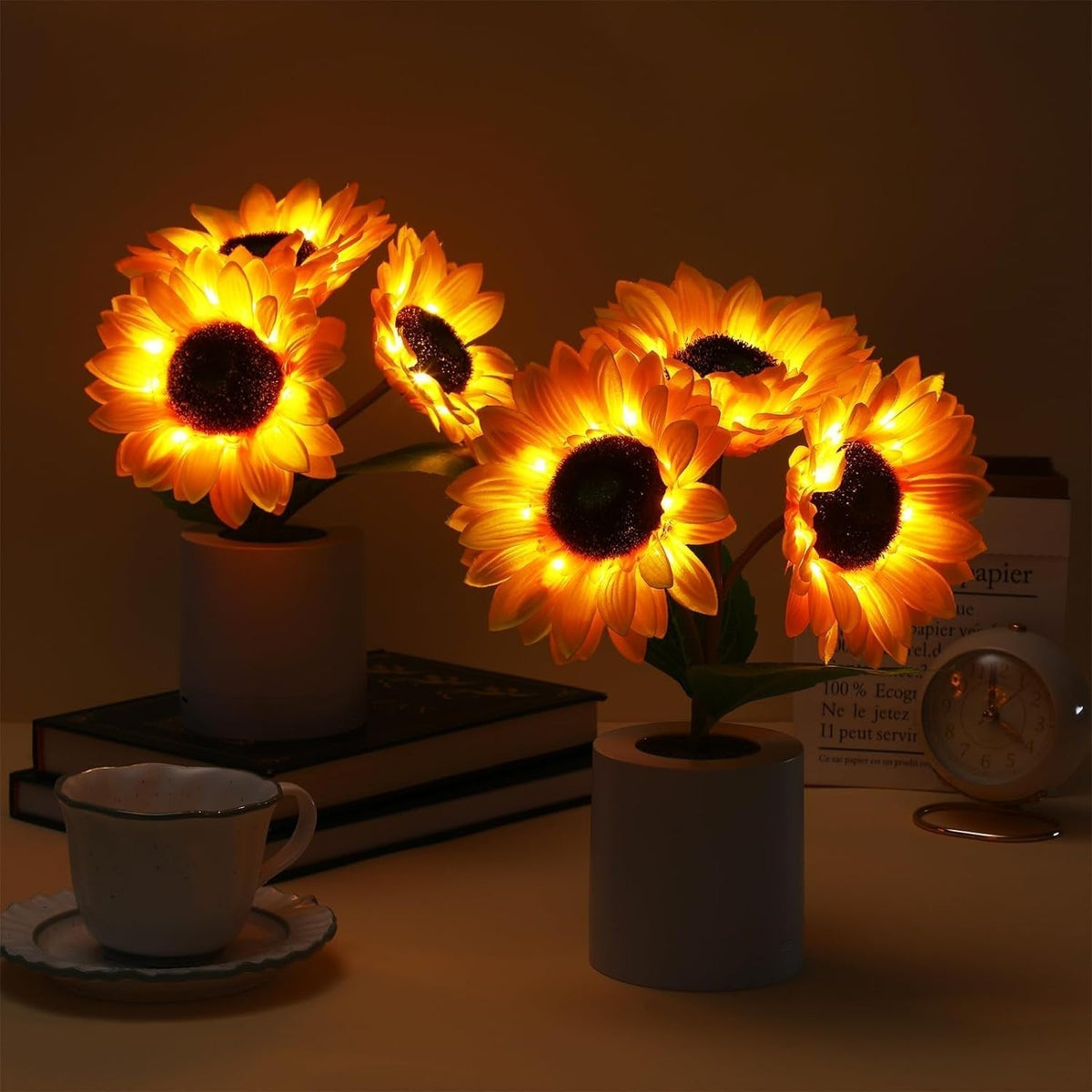 Sunflower Style LED Accent Lamp Decorative Warm Light