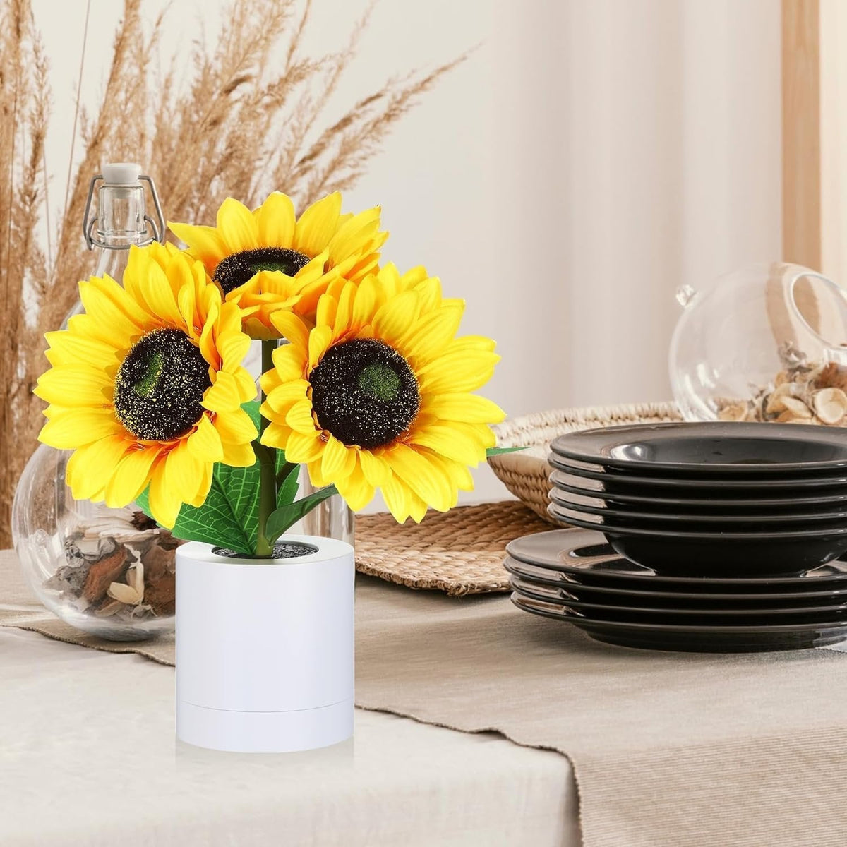 Sunflower Style LED Accent Lamp Decorative Warm Light