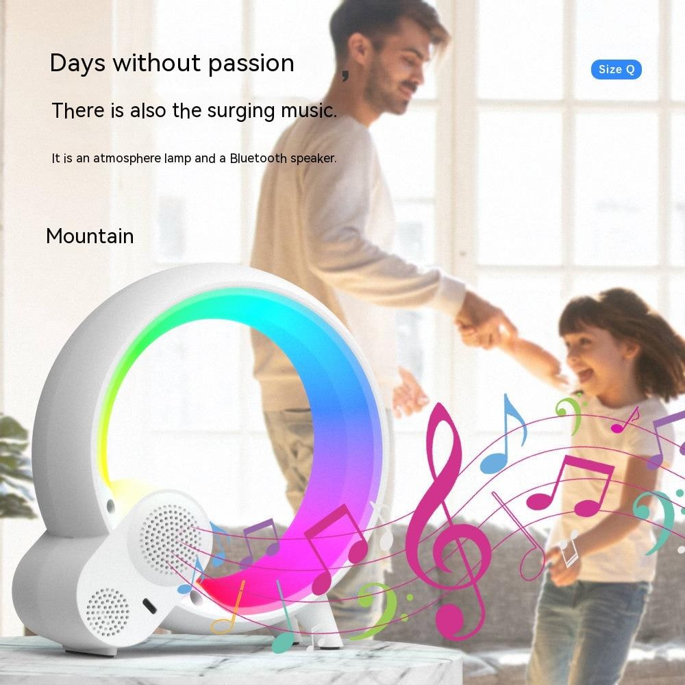 Sunrise Alarm Clock with Digital Display Rgb LED Light Ring and Smart App Control Analog