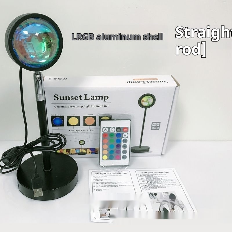 Sunset Lamp Projector LED Night Light with Adjustable Stand for Bedroom Star