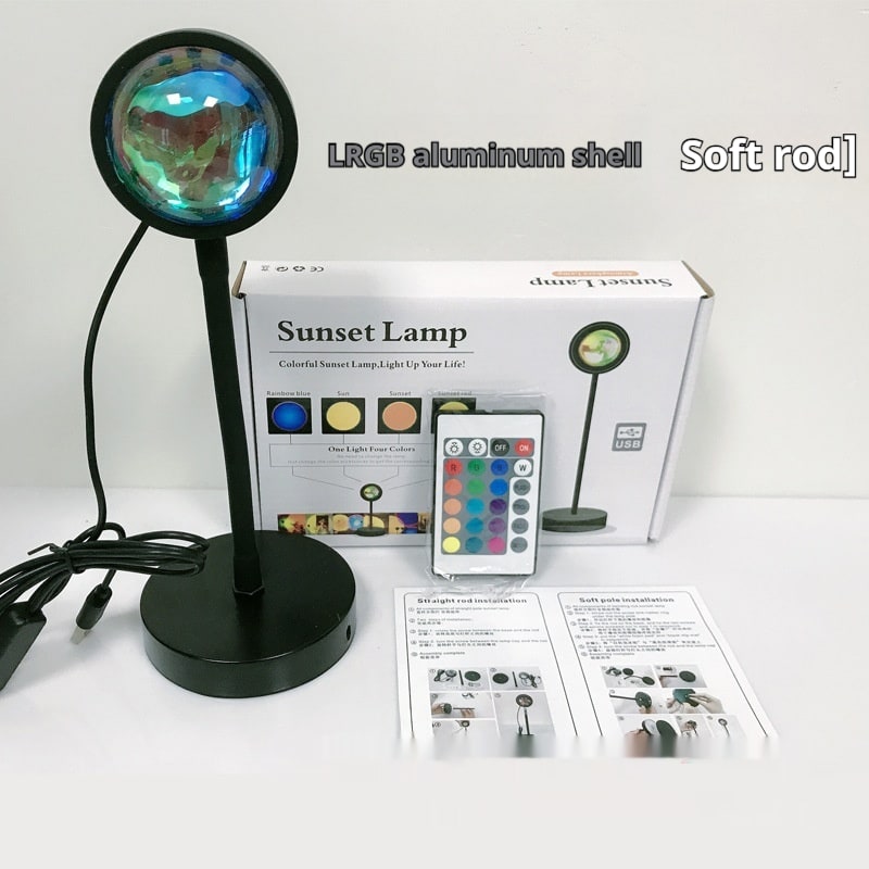 Sunset Lamp Projector LED Night Light with Adjustable Stand for Bedroom Star
