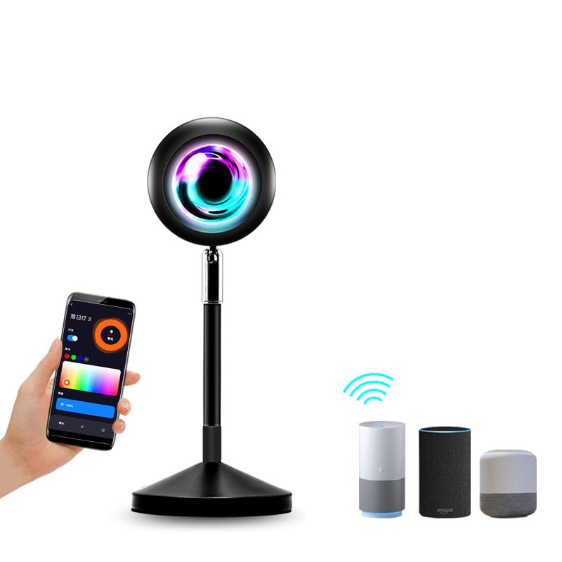 Sunset Lamp Projector LED Night Light with Adjustable Stand for Bedroom Star