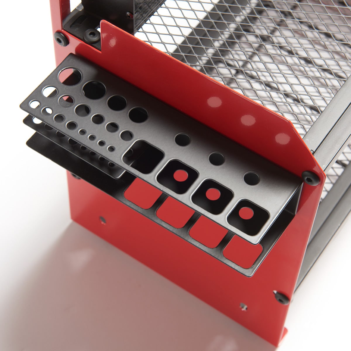 Surge Protected Power Strip Tool Organizer Wall Mounted Metal Eight Outlet Rack