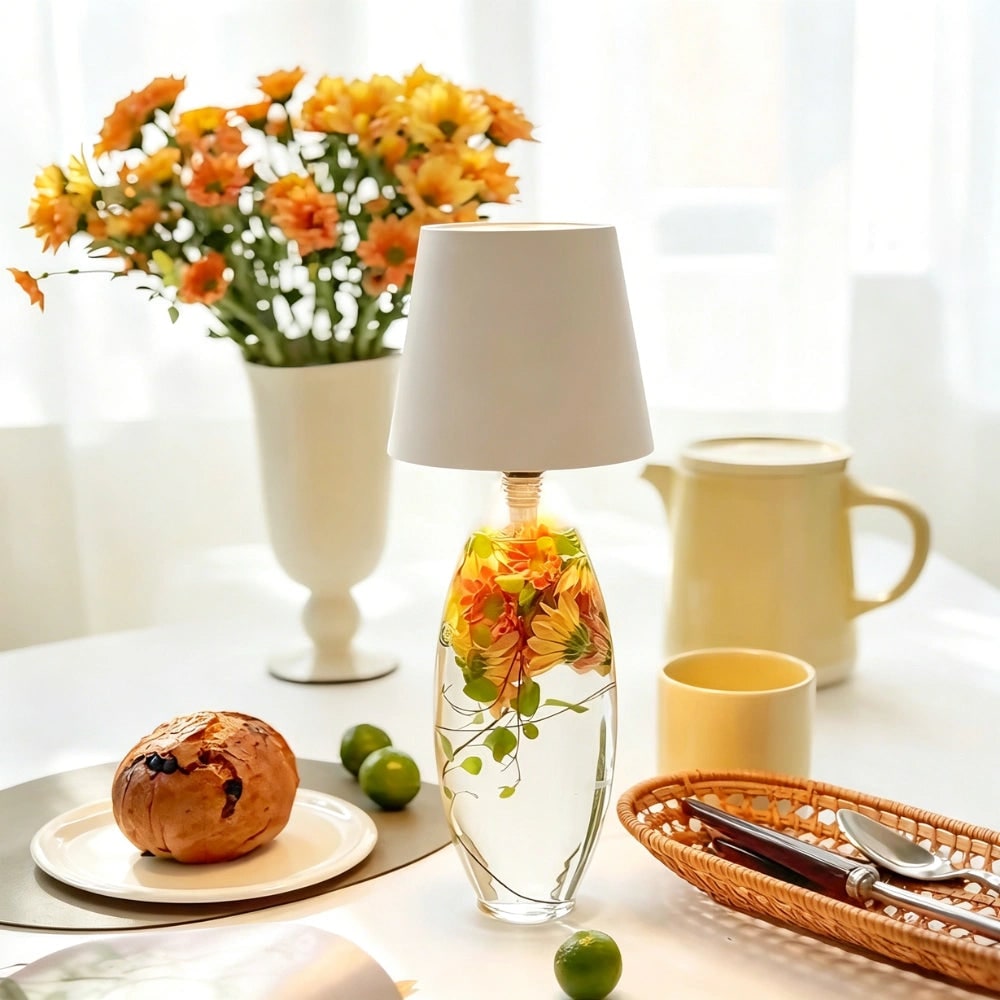 Table Lamp Cordless Bottle Rechargeable LED Metal Portable Design