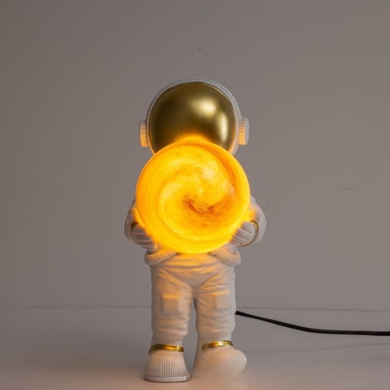 Table Lamp Mid Century Modern Touch Astronaut with Glowing Sphere for Bedroom Bedside Set Of 2