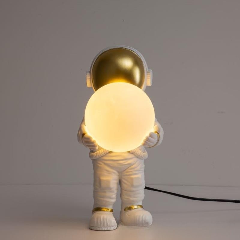 Table Lamp Mid Century Modern Touch Astronaut with Glowing Sphere for Bedroom Bedside Set Of 2