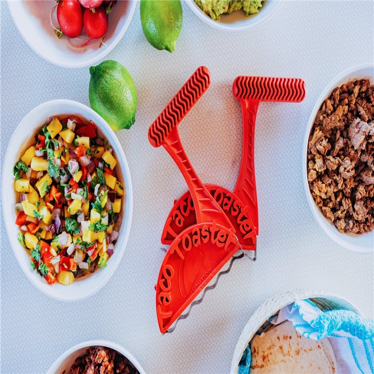 Taco Shell Maker Machine for Toasters with Tortilla Molds and Heat-Resistant Handle