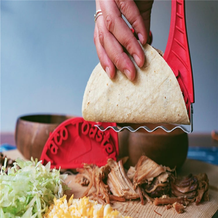 Taco Shell Maker Machine for Toasters with Tortilla Molds and Heat-Resistant Handle