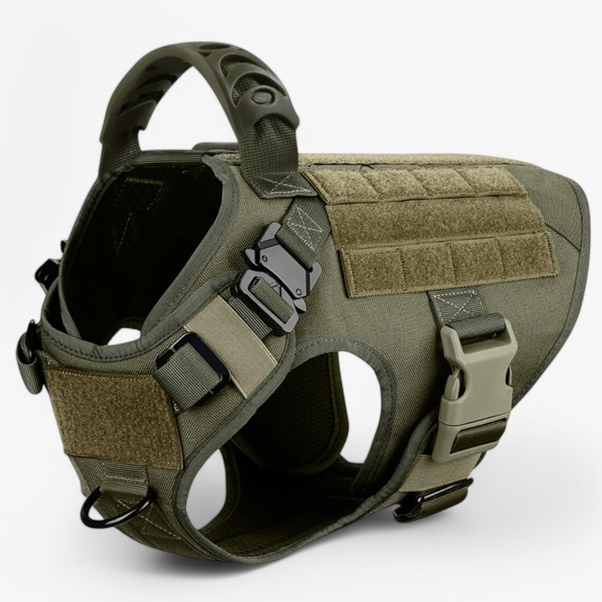 Tactical Dog Harness Vest with Control Handle and Front Clip for Training