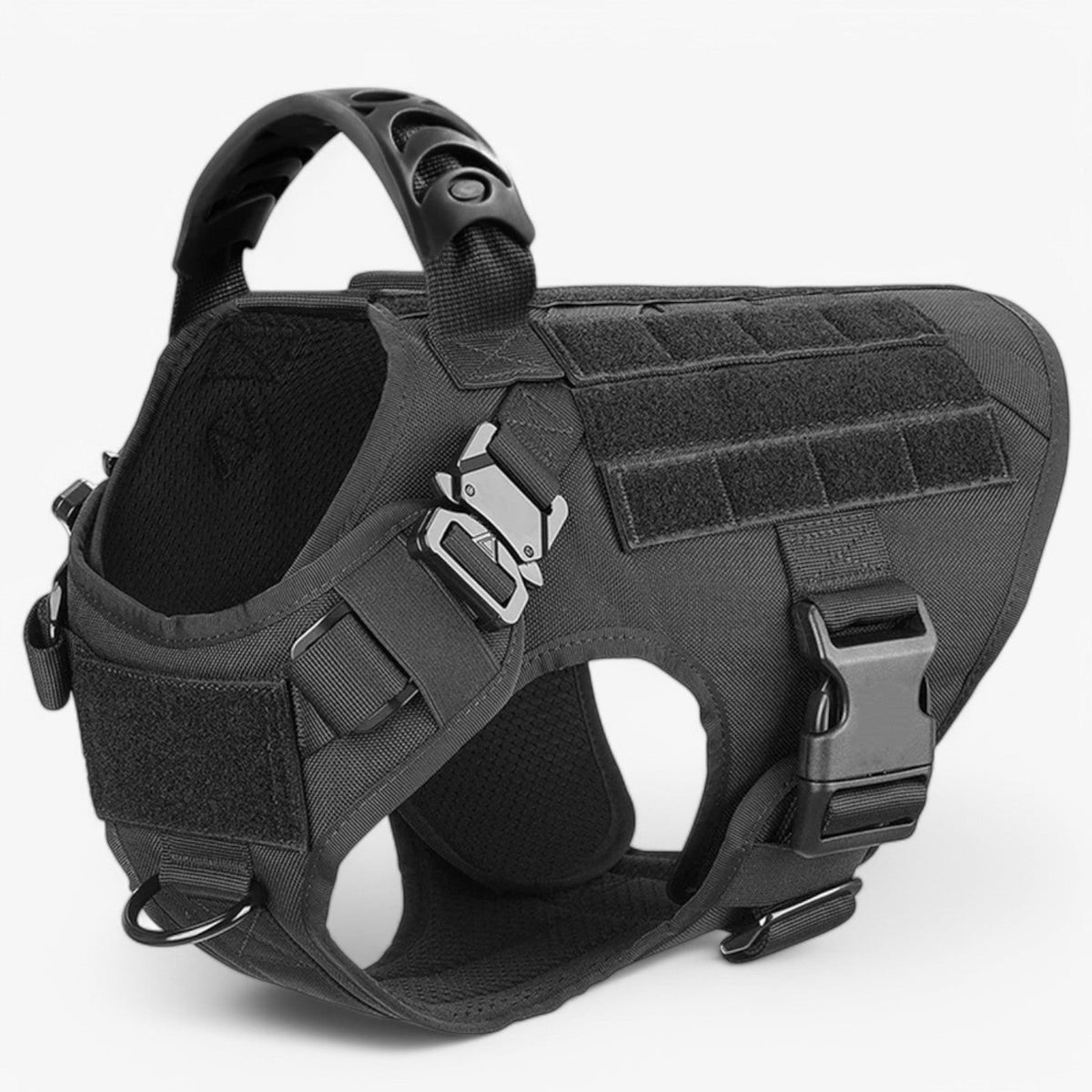 Tactical Dog Harness Vest with Control Handle and Front Clip for Training