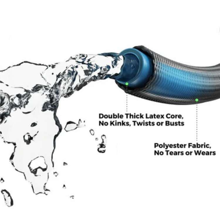 Expandable Garden Hose with 8‑Mode Spray Nozzle Leak‑Proof & Anti‑Kink