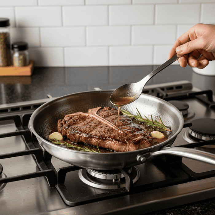 Titan Premium Pan – Hammered Titanium Pan for All Heat Sources
