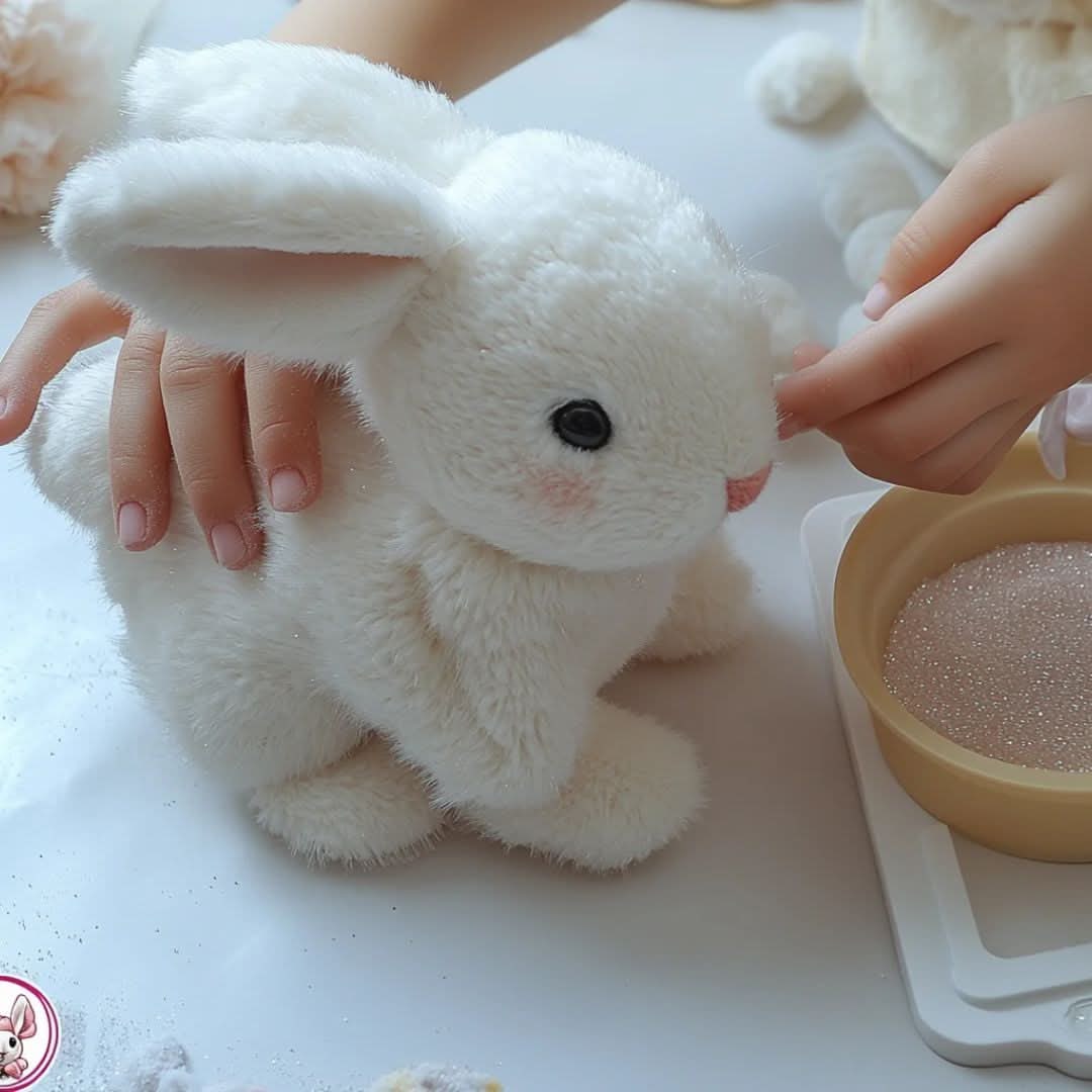 Toy Bunny Plush Interactive Soft Faux Fur Gift