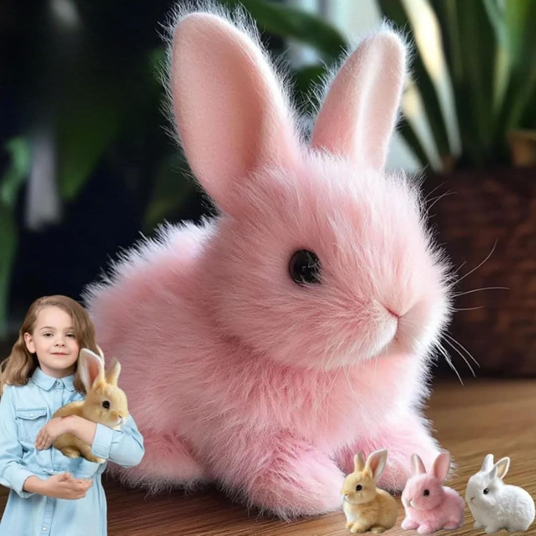 Toy Bunny Plush Interactive Soft Faux Fur Gift