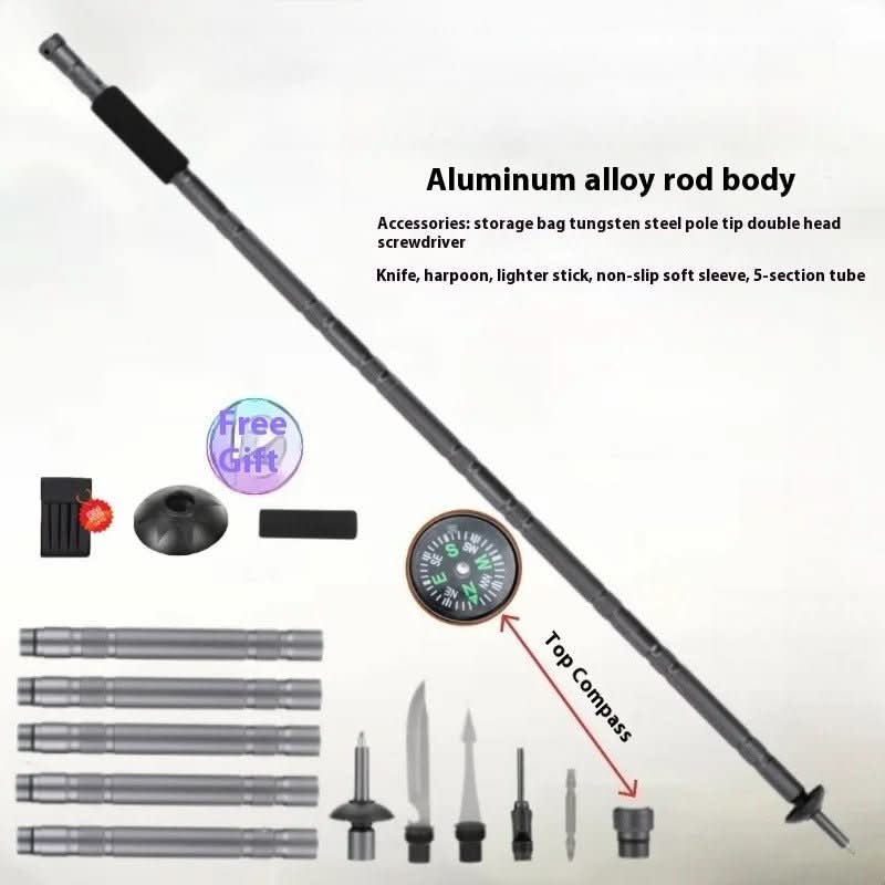 Trailforce – Multifunctional Tactical Hiking Stick for Survival & Adventure