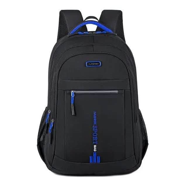 Travel Laptop Backpack Mens Leather Multi-Compartment with Padded Straps Waterproof