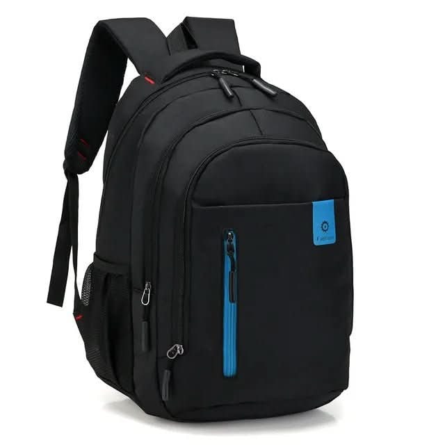 Travel Laptop Backpack Mens Leather Multi-Compartment with Padded Straps Waterproof