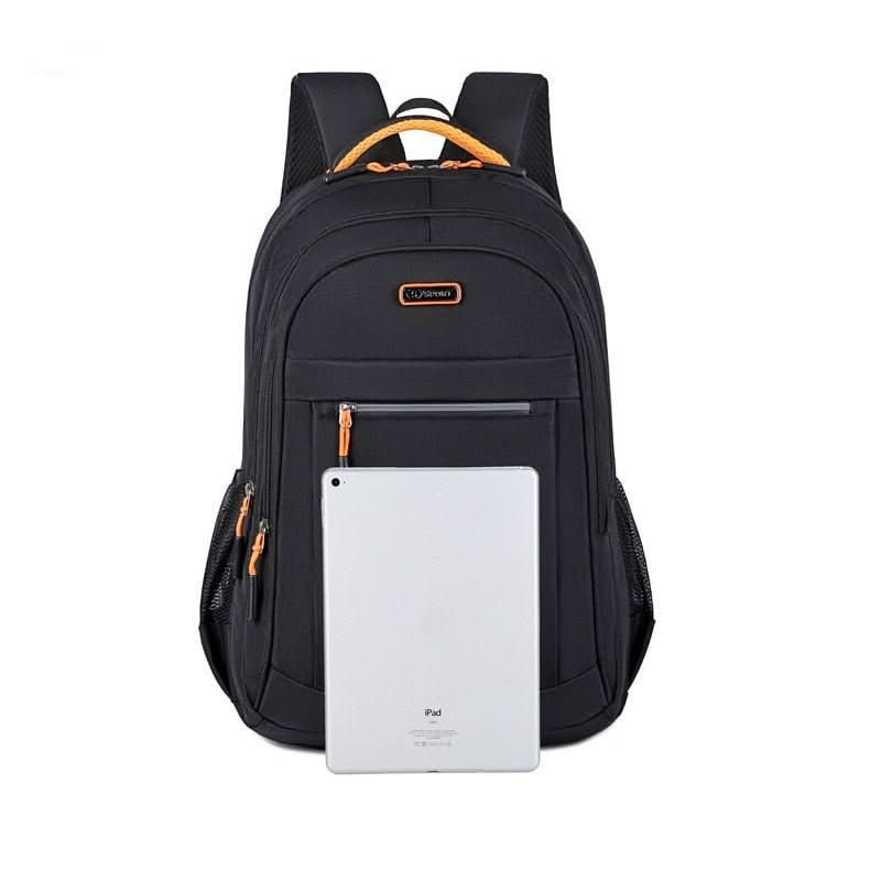Travel Laptop Backpack Mens Leather Multi-Compartment with Padded Straps Waterproof