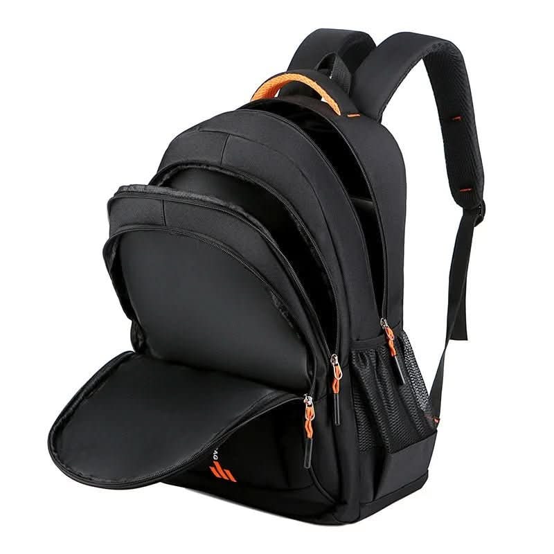 Travel Laptop Backpack Mens Leather Multi-Compartment with Padded Straps Waterproof