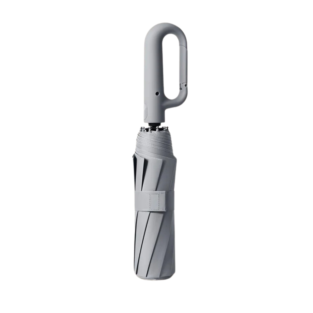 Travel Folding Umbrella with Carabiner Clip Compact Portable Wind Resistant Uv Protection