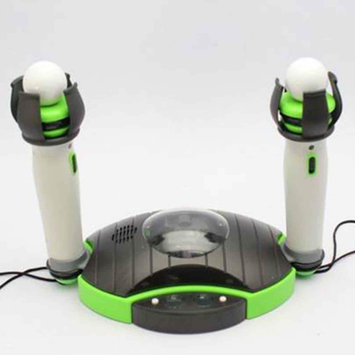 Two Player Virtual Pong Game Tabletop Projector Console with Wireless Controllers