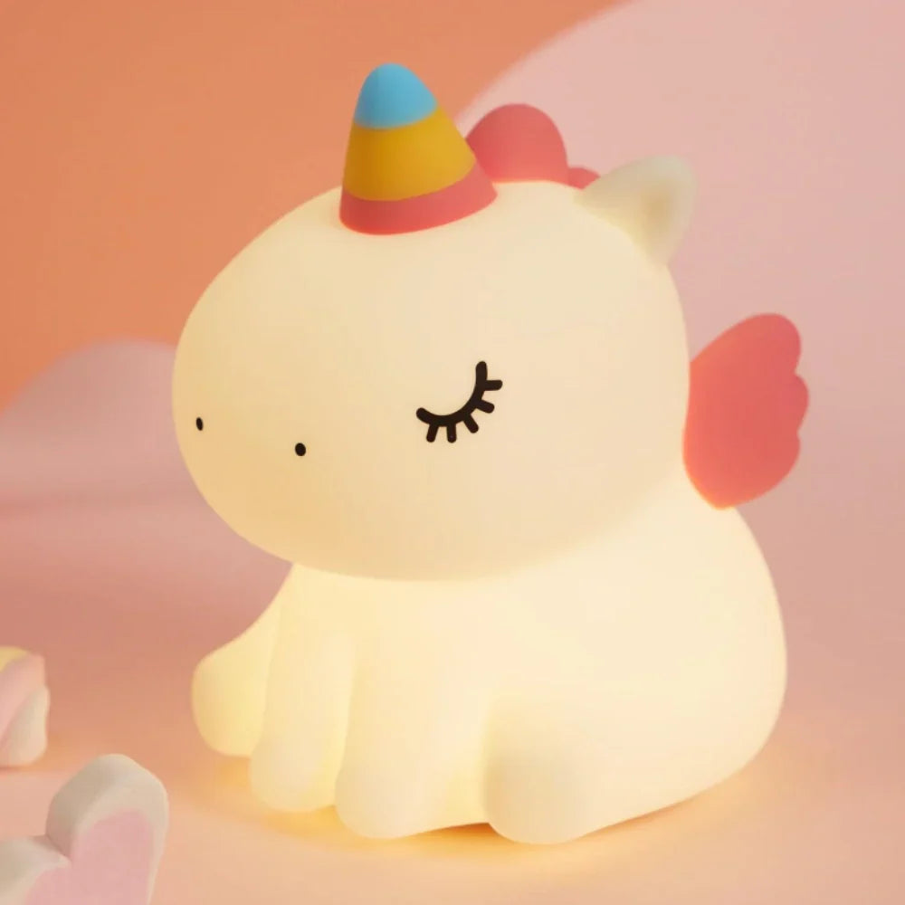 Adorable LED Night Lamp Adjustable Brightness with Sleep Timer
