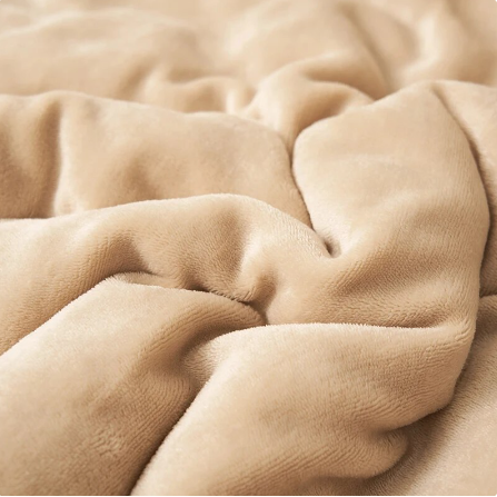Ultra Plush Throw Blanket with Soft Faux Fur and Sherpa Fleece Quilted Flannel Bed