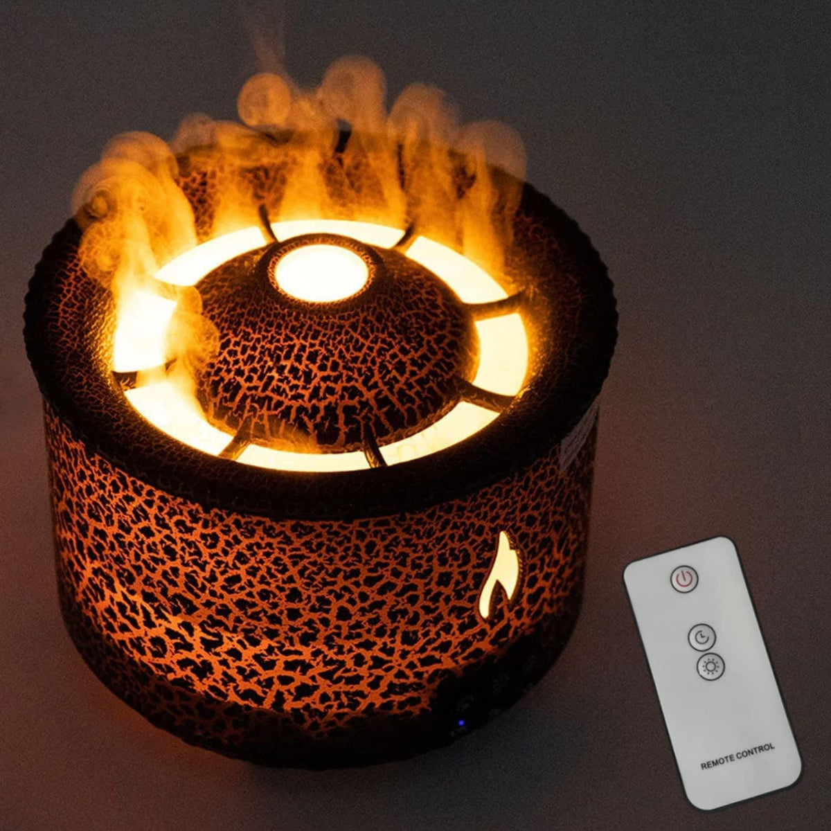 Ultrasonic Essential Oil Diffuser with Flame Light and Jellyfish Mist Mode Aromatherapy Machine