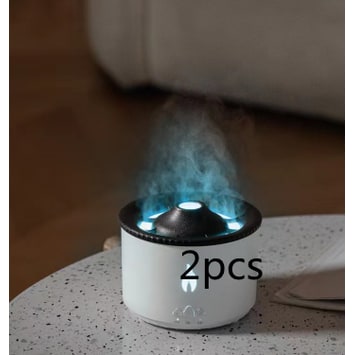 Ultrasonic Essential Oil Diffuser with Flame Light and Jellyfish Mist Mode Aromatherapy Machine