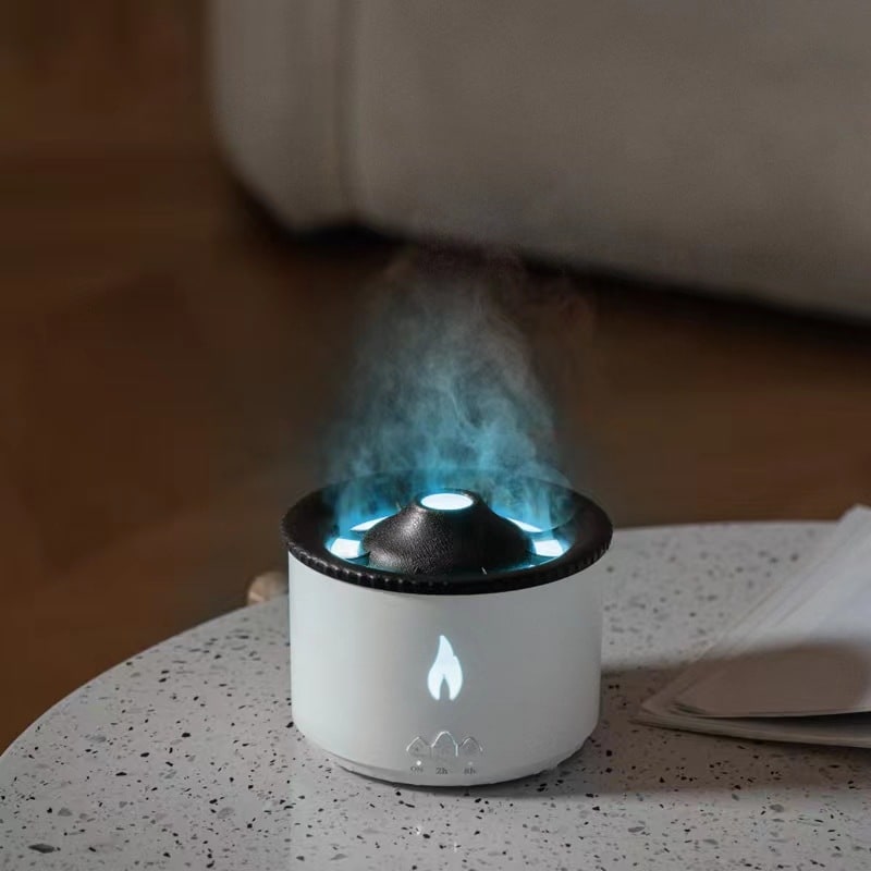 Ultrasonic Essential Oil Diffuser with Flame Light and Jellyfish Mist Mode Aromatherapy Machine