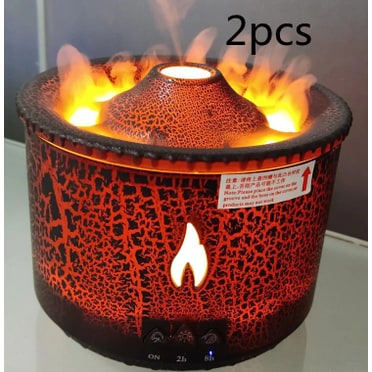 Ultrasonic Essential Oil Diffuser with Flame Light and Jellyfish Mist Mode Aromatherapy Machine
